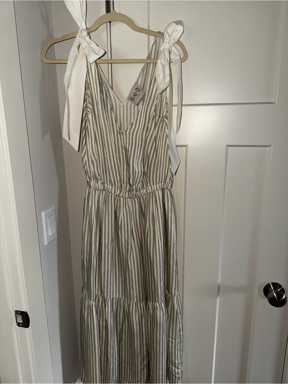 Sea New York Striped Tie-Shoulder Dress - Picture 2 of 4